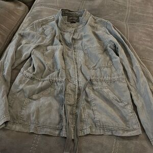 Sanctuary Dark Green Military Cargo Jacket Size Medium